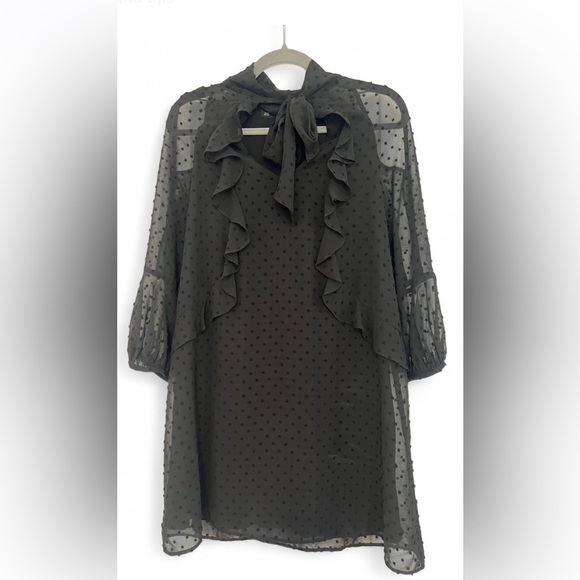 Zara Black Long Sleeve Dress - Picture 1 of 4